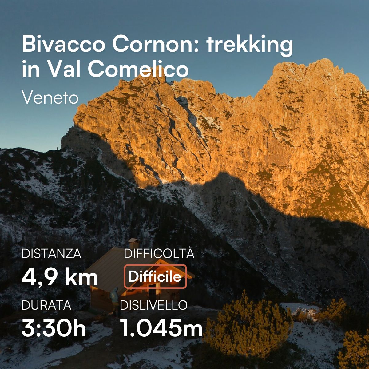 Copertina dell'articolo sul trekking al bivacco Cornon