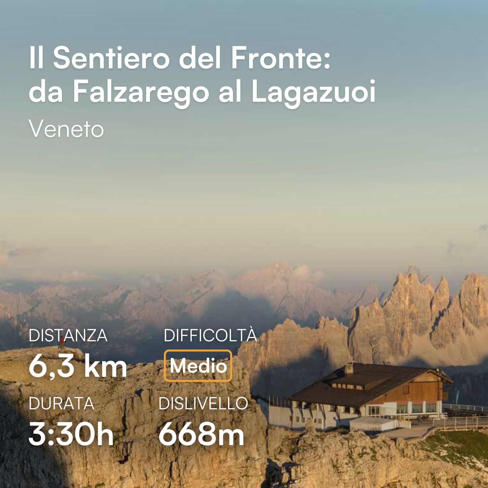 trekking al rifugio lagazuoi