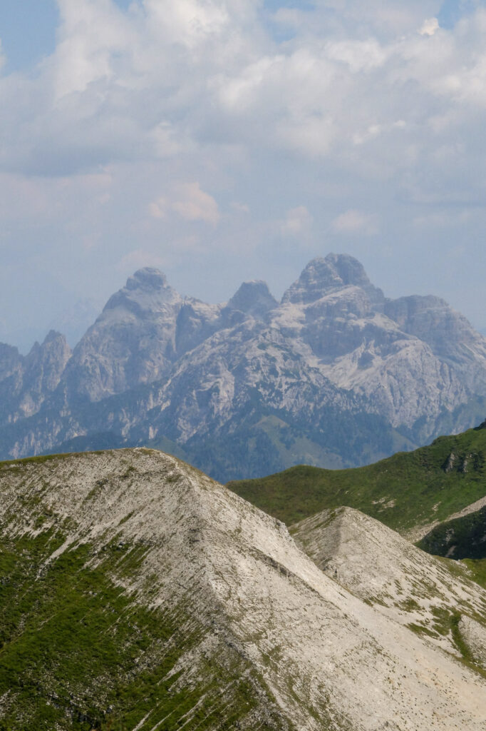 Pale di San Martino viste dal Col di Luna