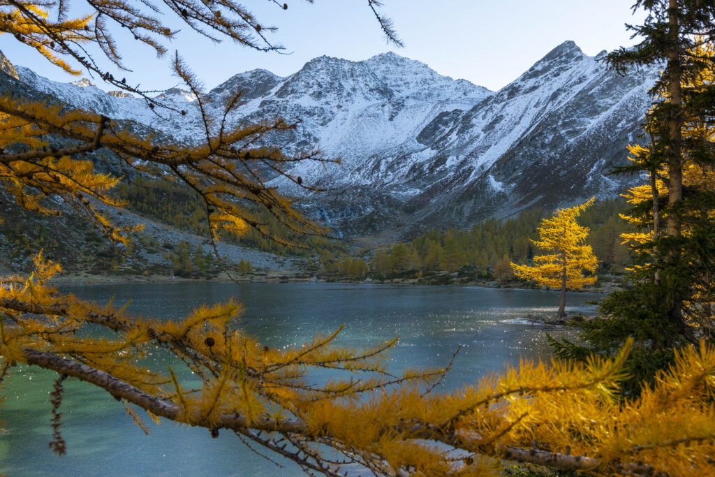 Lago d'Arpy foliage Valle d'Aosta