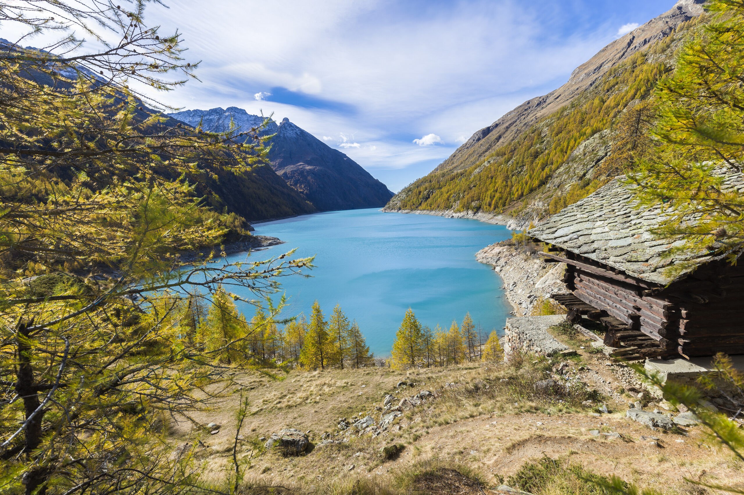 Lago di Place-Moulin foliage Valle d'Aosta